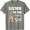 Giraffe Birthday Party by LazyPanda Giraffe Sister of the Birthday Girl Matching Family T-Shirt - Olive Heather