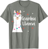 Me & Mommy Llama Co. Grandma Llama Cute Llamas Lover Best Grandmother Ever T-Shirt - Olive Heather