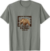 National Parks Nature Lovers Camping Apparel Katmai National Park Bear T-Shirt - Olive Heather