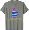 gamer shirts by jean olivier Funny llama outfit gamer outfit just loot it T-Shirt - Olive Heather