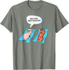 Bacon T Shirt Co Next Time Wear Sunscreen Funny Pig Bacon Sunbathing T-Shirt - Olive Heather