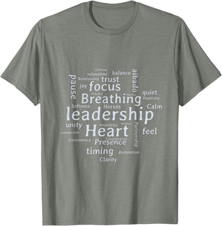 Considering The Horse Mark Rashid Principles Unisex-Youth Blue Cotton Polyester Blend Classic Fit T-Shirt - Olive Heather