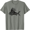 Fishing Tee Shirts & Fisherman Gifts Roosterfish Shirt - Cool Rooster Fish Tribal Design T-Shirt T-Shirt - Olive Heather