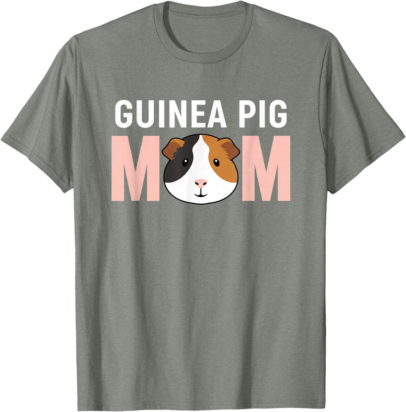 Cavy Mom Designs FarmAnimal Guinea Pig Mom Cavy Owner Mom Design T-Shirt - Olive Heather