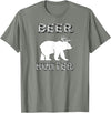 funny Beer Hunter shirt Funny Bear Deer BEER Hunting Tee Shirt T-Shirt - Olive Heather