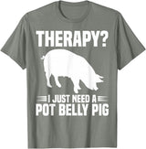 Pot Belly Pig Owner Clothing Pig Harness and Leash Pot Belly Pig Owner Food Toys Supplies Pot Belly Pig Mom T-Shirt - Olive Heather