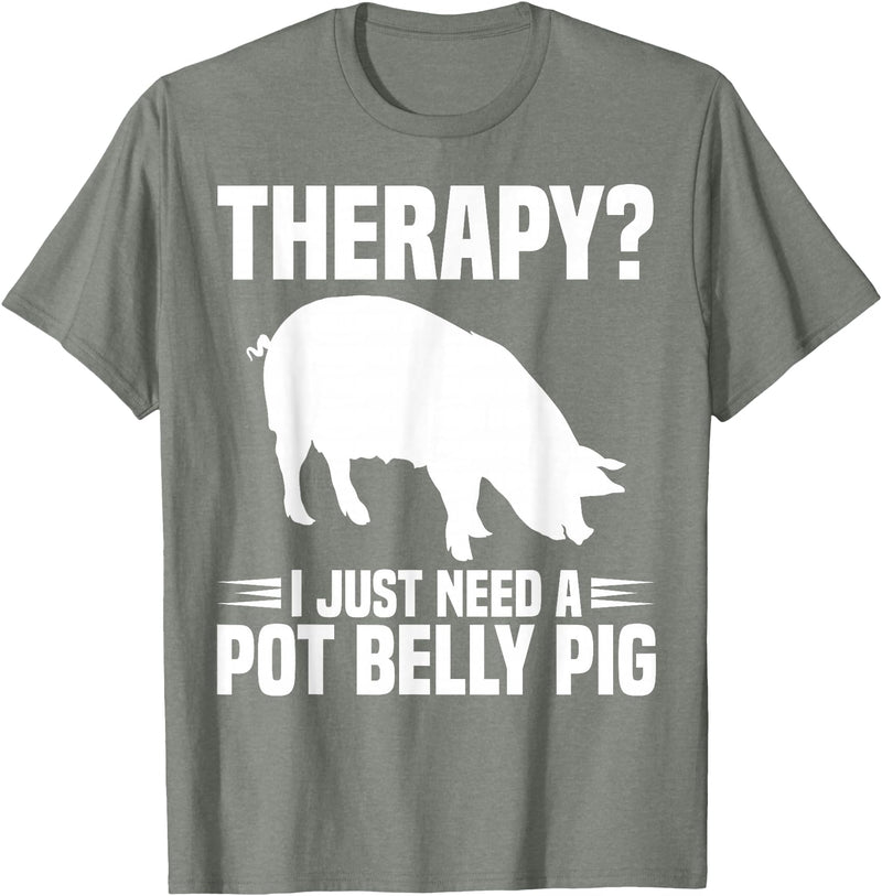 Pot Belly Pig Owner Clothing Pig Harness and Leash Pot Belly Pig Owner Food Toys Supplies Pot Belly Pig Mom T-Shirt - Olive Heather