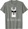 Llama Mama Apparel No Prob-Llama No Problem Cute Funny Cool Llama Alpaca Gift T-Shirt - Olive Heather