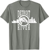 Eternal Angler Detroit River Walleye Fishing T Shirt for Men Women T-Shirt - Olive Heather