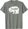 Family & Animals Gifts Daughter Bear - Funny Family T-Shirt Cool Animal Love Tee T-Shirt - Olive Heather