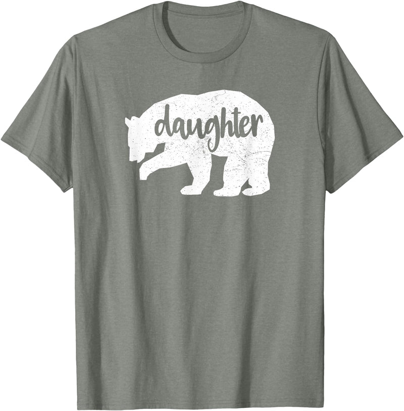 Family & Animals Gifts Daughter Bear - Funny Family T-Shirt Cool Animal Love Tee T-Shirt - Olive Heather