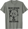 Bee Kind Tees Funny College Tests - Bear Down For Midterms T-Shirt - Olive Heather