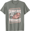 Skinny Pig Wheek Design for a Guinea Pig Lover T-Shirt - Olive Heather