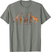 Giraffe Gift For Giraffe Lover Accessories & Stuff Cute Giraffe Design for Men Women Safari Zoo Giraffe Lovers T-Shirt - Olive Heather