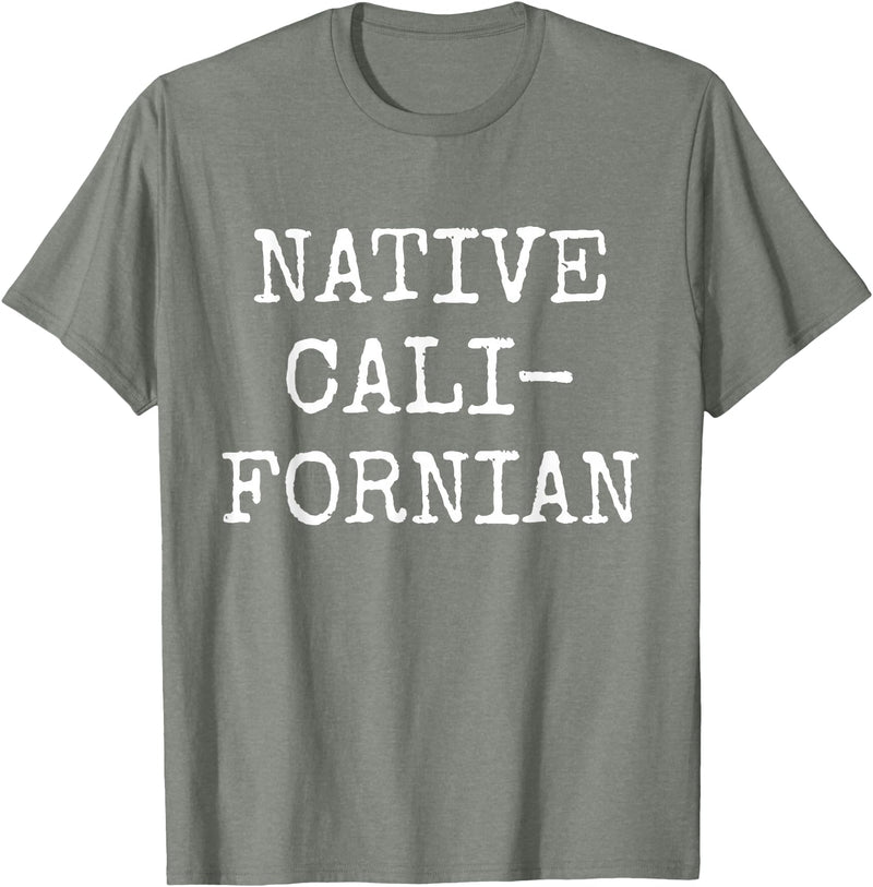 Native Californian T-Shirt - Cali California Bear Apparel T-Shirt - Olive Heather