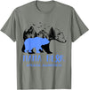 Mama Bear Apraxia Awareness Shirt For Women Men T-Shirt - Olive Heather