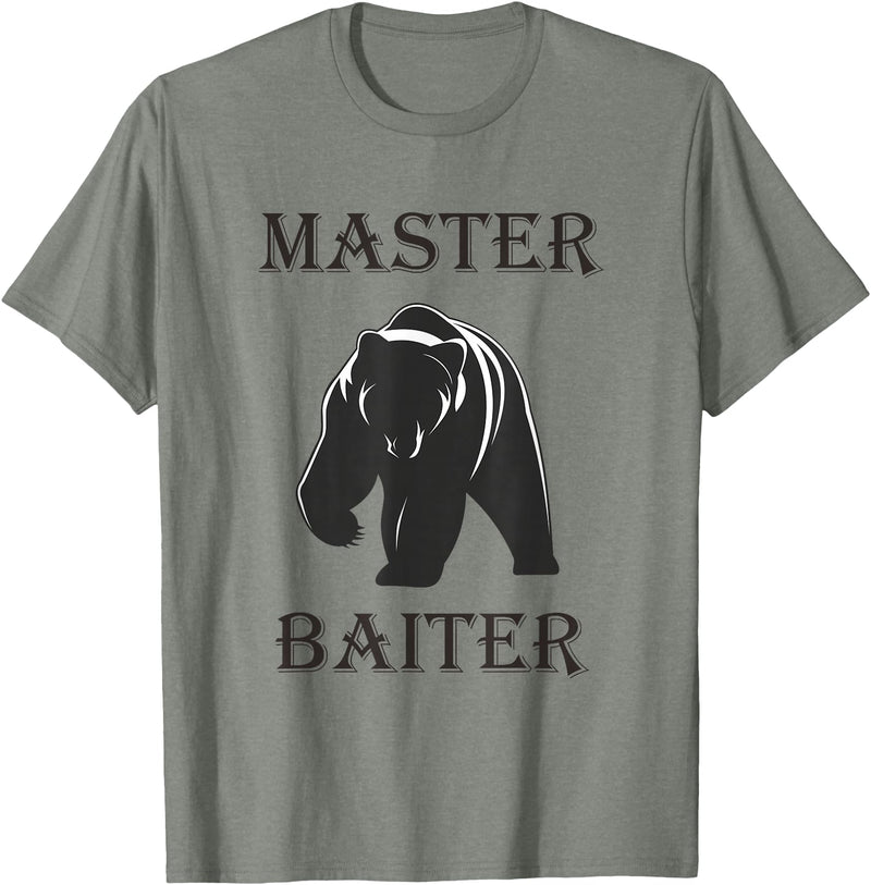 OutdoorMerch Master Bear Baiter Shirt T-Shirt - Olive Heather