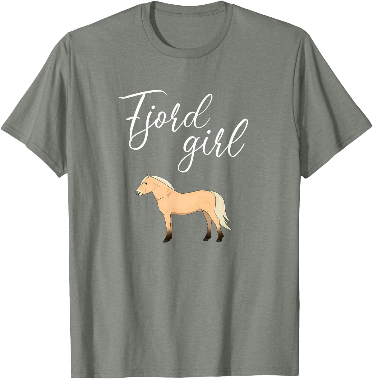 Fjord Horse apparel Fjord Horse, Norwegian Fjord Horse T-Shirt - Olive Heather