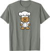 Bear In A Chef Hat - Cute Chef Bear Chef Bear - Cute Bear In A Chef's Hat Bear Chef T-Shirt - Olive Heather
