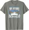 City Designs by Dennex Born in Buffalo T-Shirt - Olive Heather