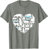 Polar beart lover heart gifts idea kids boys girls Polar Bear Lover Polar Bear Heart Valentine Gift Men Women T-Shirt - Olive Heather