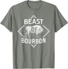 Bison Lover Shirts Beast Of Bourbon - American Bison Buffalo Lover Wildlife T-Shirt - Olive Heather
