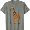 Golf Golfing Golfer Giraffe Animal Safari Giraffe Golf T-Shirt - Olive Heather