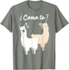 Spanish design | Llama gift | Funny Spanish design Funny Spanish gift, Como Te Llama, Llama design T-Shirt - Olive Heather