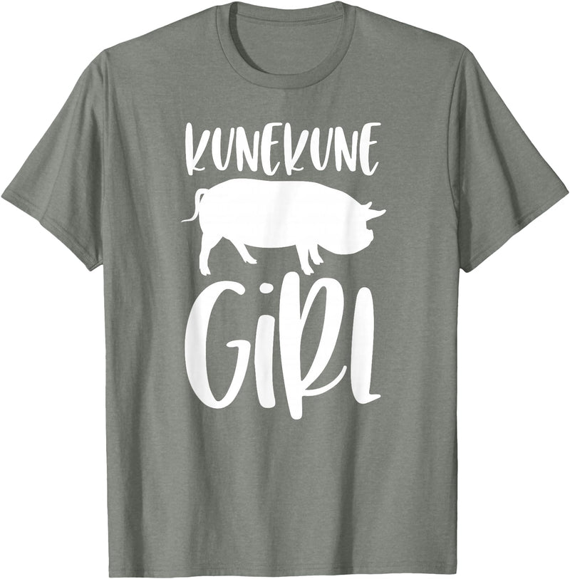 Angry Ant Graphics - Kunekune Pig Gifts Kune Kune Pig Gift for Women - Kunekune Girl T-Shirt - Olive Heather