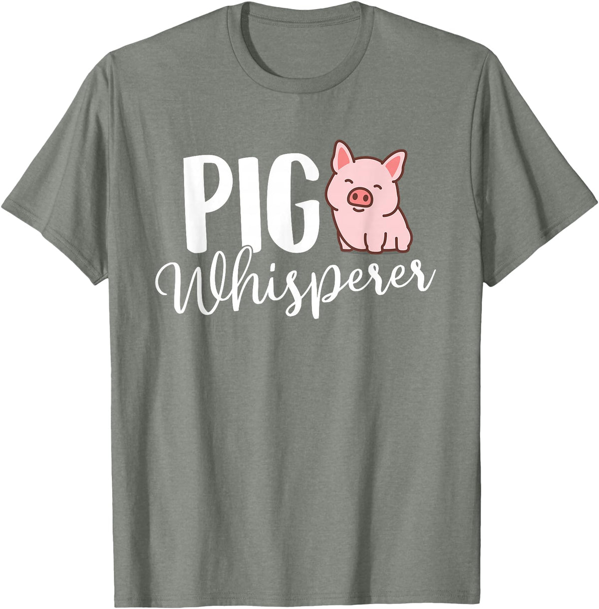 Funny Pig Lover Shirts Pig Whisperer - Pig Lover Pig Farming Piglet Farmer Farm T-Shirt Small - Olive Heather
