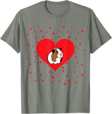 Guinea Pig Accessories & Shirts Guinea Pig Valentine's Day Shirt - Funny Guinea Pig Tshirt T-Shirt - Olive Heather