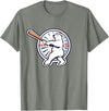 Birdmouse Polar Bear Baseball T-Shirt - Olive Heather