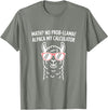 Pun Llama Animal Math Teacher Math No Prob llama Alpaca My Calculator Funny Pun Teacher T-Shirt - Olive Heather