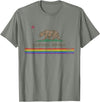 California LGBTQ+ Gift Men Women Couples Groups California Republic Bear LGBT Gay Pride Month Rainbow Flag T-Shirt - Olive Heather