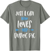 Angry Ant Graphics - Duroc Pig Just a Girl Who Loves Her Duroc Pig T-Shirt - Olive Heather