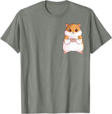 Hamster Children Boys Girls T-Shirt - Olive Heather