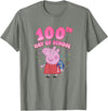 Peppa Pig 100th Day Of School Celebration Confetti T-Shirt - Olive Heather