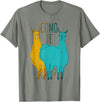 Funny Llama T-Shirt Como Te Llamas Funny Spanish Joke Llama Shirt Tee T-Shirt - Olive Heather