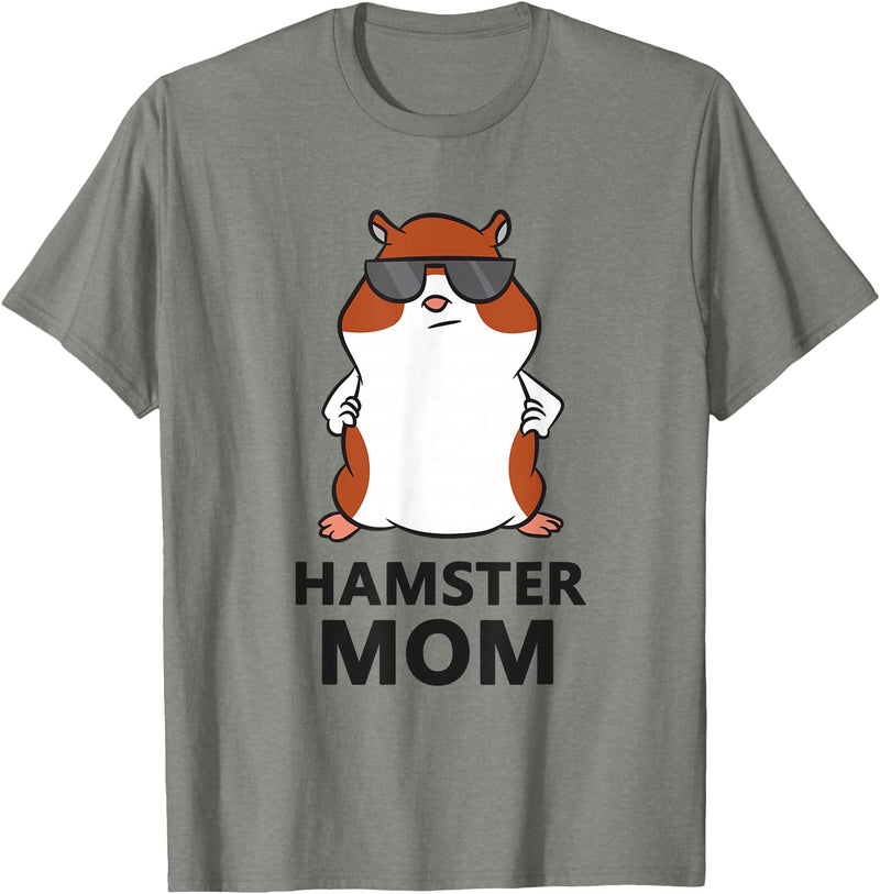Hamster Mum Pet Hamster Mom T-Shirt - Olive Heather