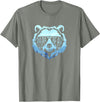 papa Grizzly in sunglasses Papa Bear Vintage Graphic T-Shirt - Olive Heather