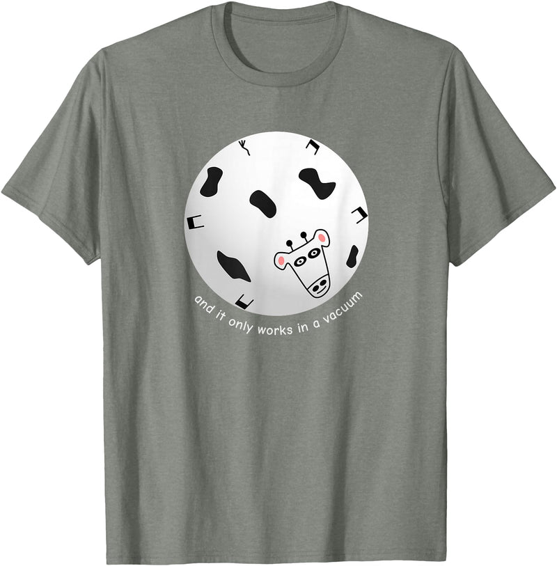 Math & Mirth Designs Spherical Cow Funny Physics T-Shirt T-Shirt - Olive Heather