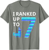 I Ranked Up to 7 Birthday Video Game Llama Piñata Birthday T-Shirt - Olive Heather