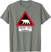 Svalbard T-Shirt Co. Svalbard Polar Bear Sign | Gjelder hele Svalbard | Norway T-Shirt - Olive Heather