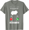 Pet Is Calling I Must Go Tees My Guinea Pig is Calling and I Must Go Phone Screen Pun Tee T-Shirt - Olive Heather