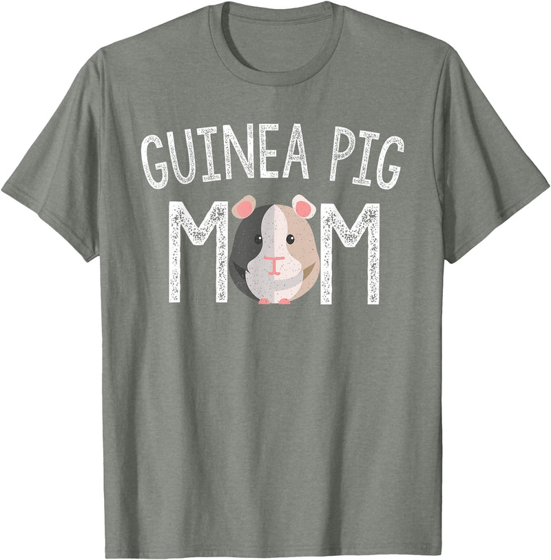 Guinea Pig Mom Gifts Guinea Pig Mom Guinea Pig Lover Gifts Mama Mother T-Shirt - Olive Heather