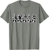 Cow Print Designs for the whole Family Uncle Cow Pattern Cow Print T-Shirt - Olive Heather
