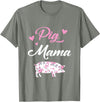 Funny Pig Lover Piggy Squad Gift For Women Pig Mama Funny Pig Mom Gift For Women Piggy Squad T-Shirt - Olive Heather