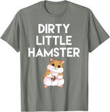 Dirty Little Hamster Cute Hamster Picture T-Shirt - Olive Heather