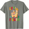 Funny Sloth And Llama Let's Fiesta Cinco De Mayo Sloth And Llama Let's Fiesta Cinco De Mayo Mexican Party T-Shirt - Olive Heather