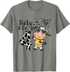 Holy Cow I'm 4 Birthday Boy Tee Gifts Cute 4th Cow Farm Animals Bday Holy Cow I'm 4 Birthday Boy T-Shirt - Olive Heather